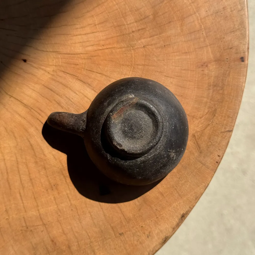 Ceramic - Mini incense cup with small handle D4 D7 - OFFICE OBJETS