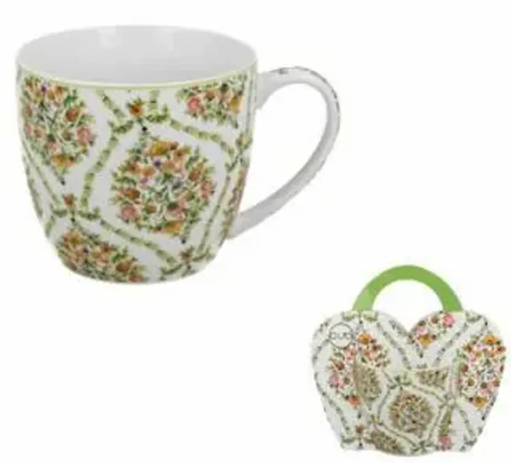 Tea and coffee accessories - mug with paper sleeve Fiori - KARENA INTERNATIONAL