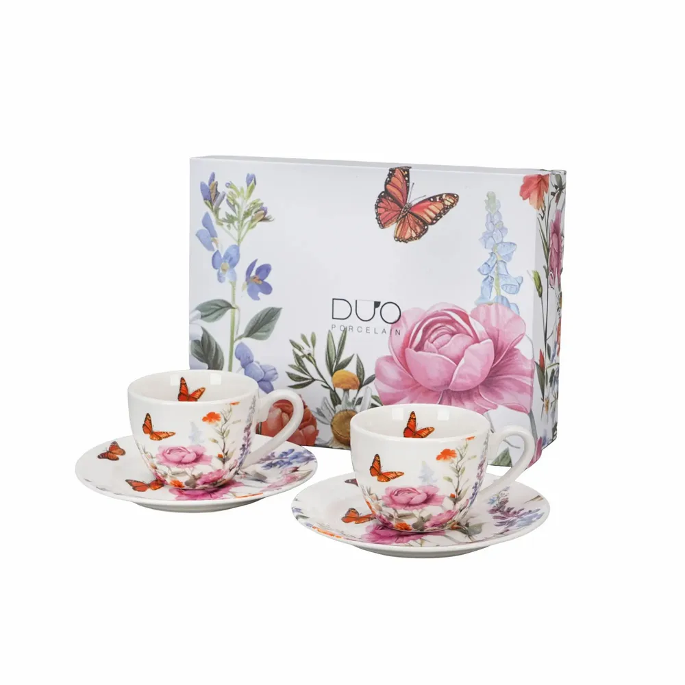 Objets de décoration - set 2 tasses espresso summer - KARENA INTERNATIONAL