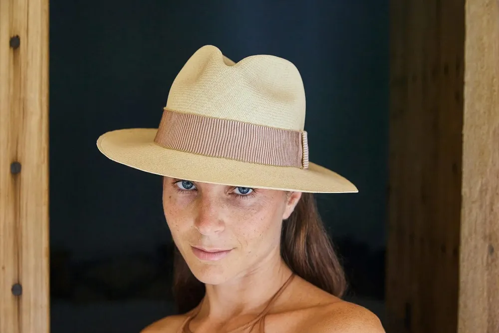 Chapeaux - Hathaway Rose Panama Fedora - PACHACUTI