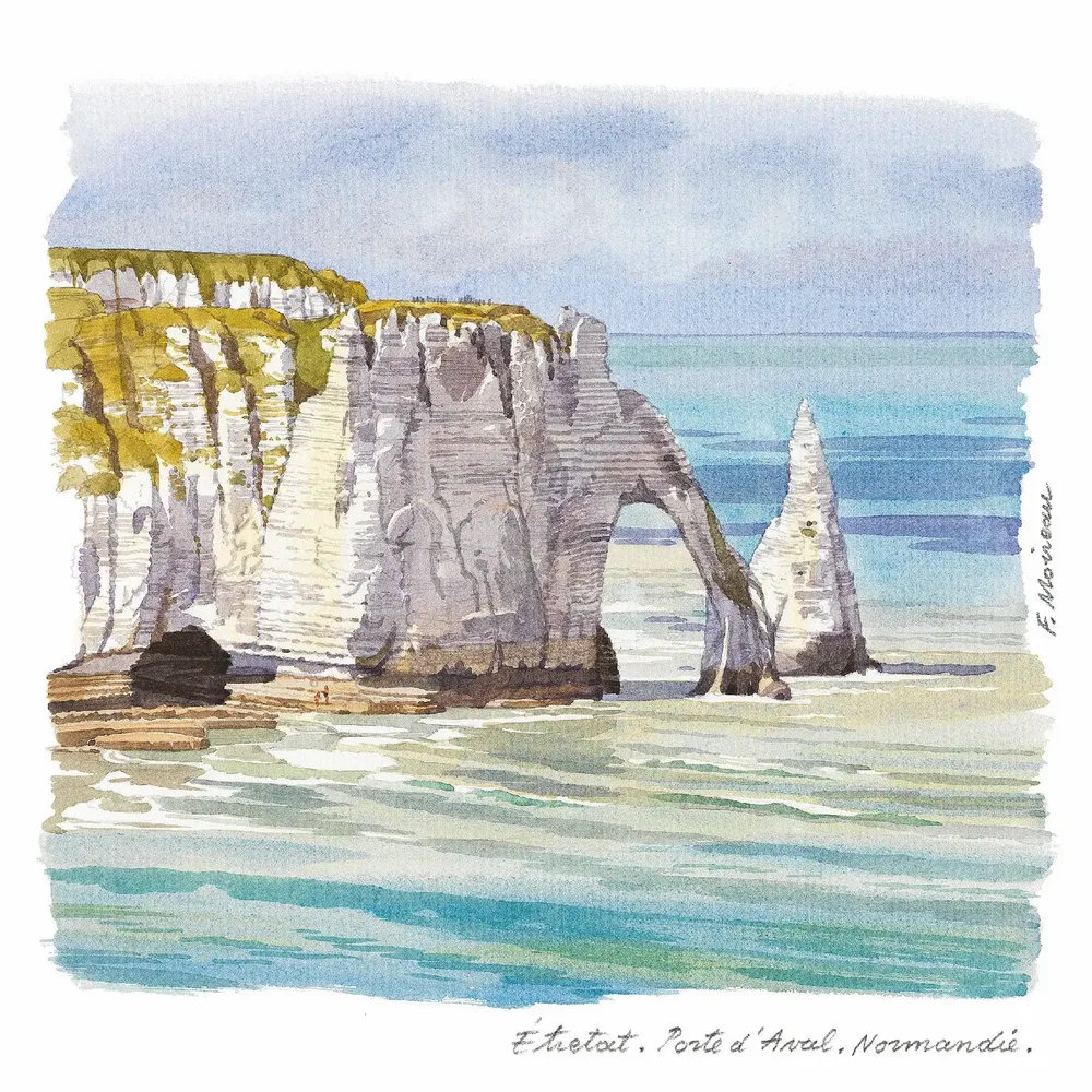 Carterie - CARTE POSTALE REGIONALE AQUARELLE FABRICE MOIREAU - PHENICIA