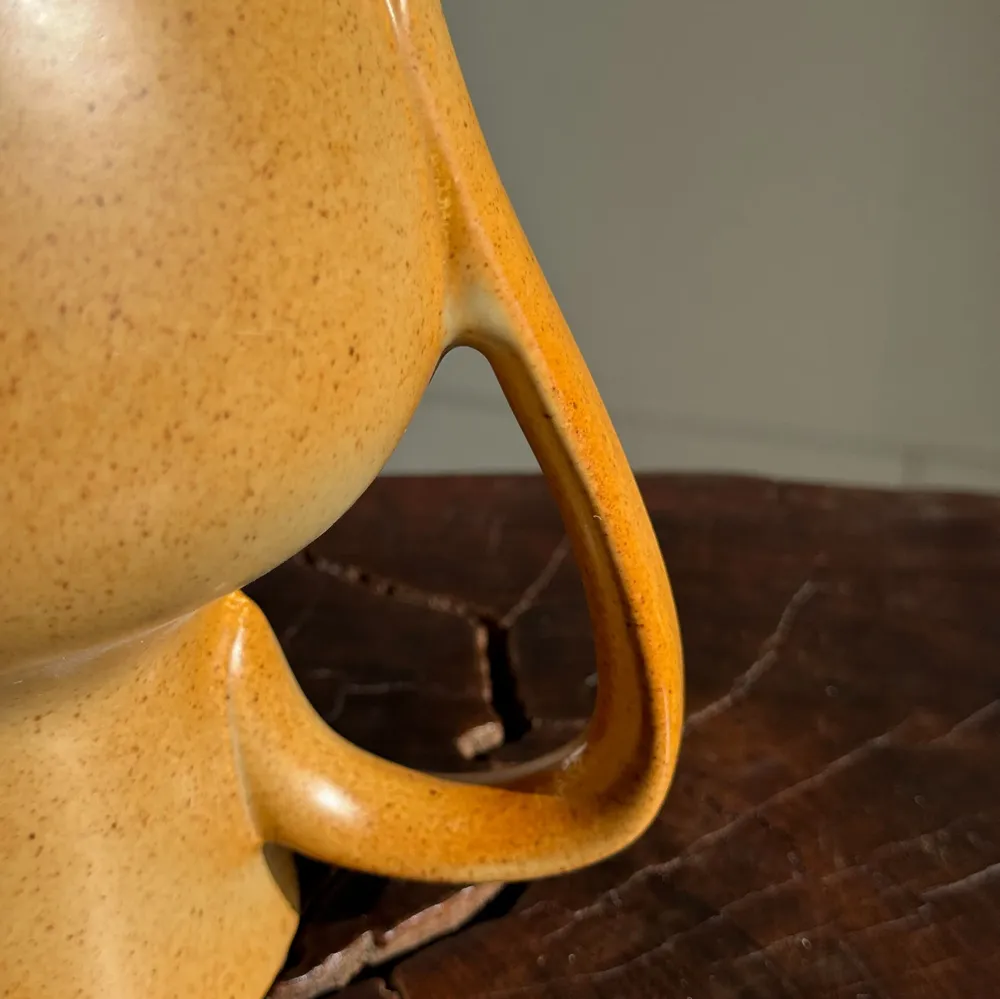 Carafes - Large orange stoneware ball jug H20 - OFFICE OBJETS