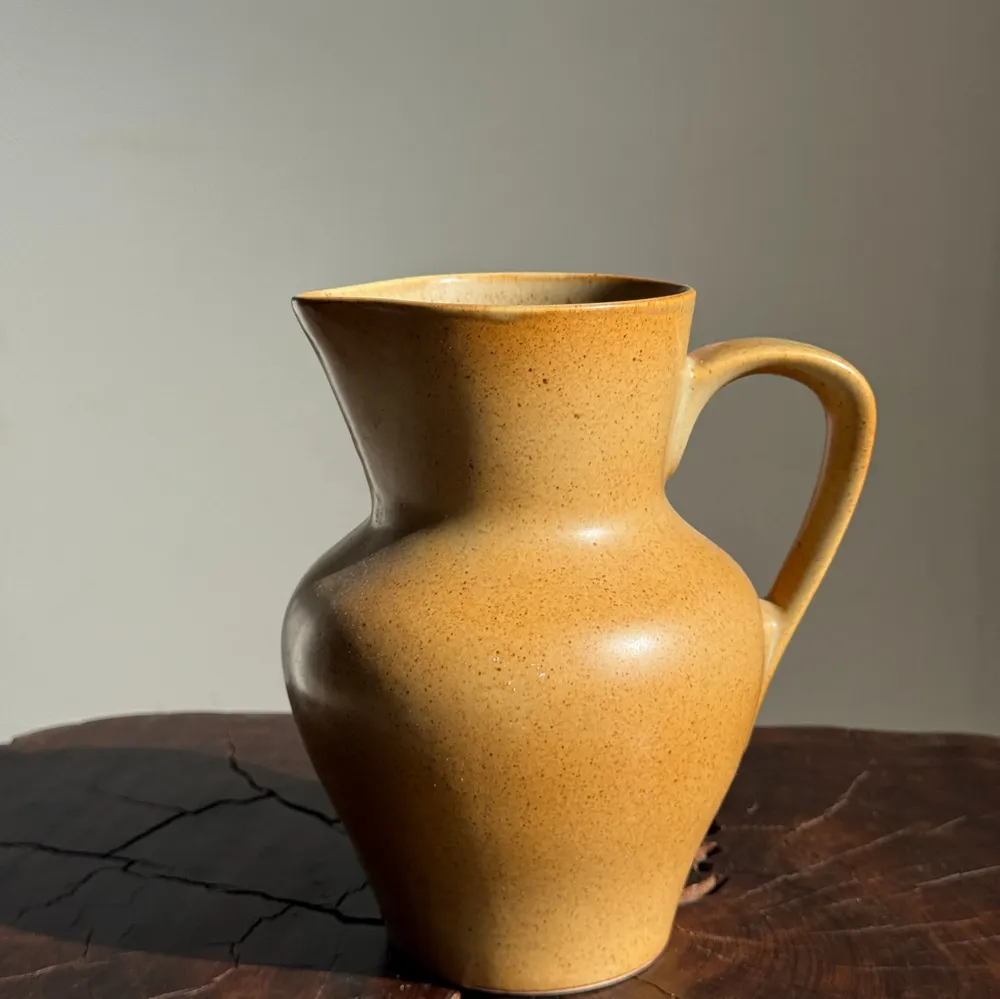 Carafes - Large orange stoneware ball jug H20 - OFFICE OBJETS