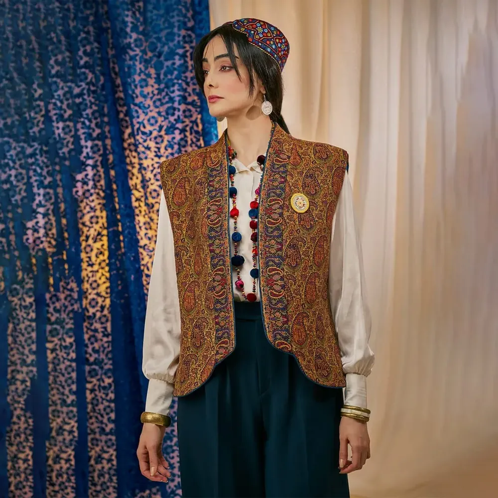 Prêt-à-porter - Gilet brodé Malek Paisley - DASTHAA