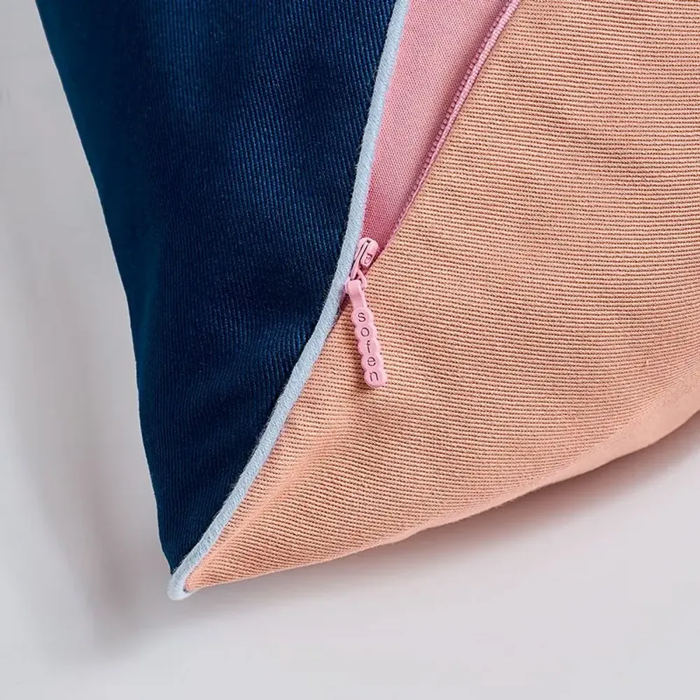 Coussins textile - Dawn 5 — Shell Pink / Ocean / Light Blue, 40×40 cm - SOFEN
