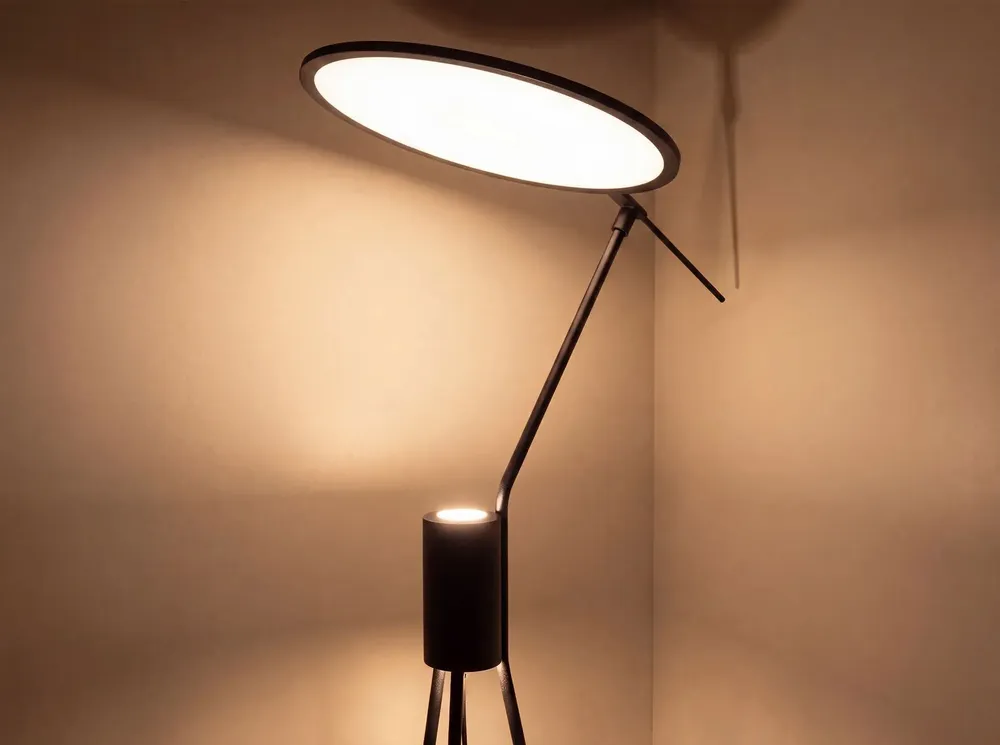 Floor lamps - Black steel floor lamp - ANGEL CERDÁ