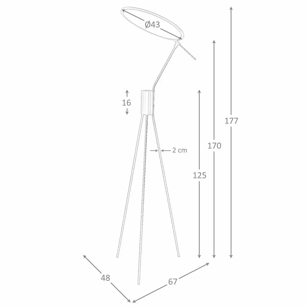 Floor lamps - Black steel floor lamp - ANGEL CERDÁ