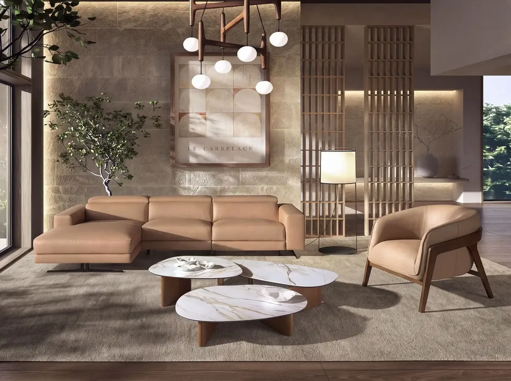 Armchairs - Brown leather armchair - ANGEL CERDÁ
