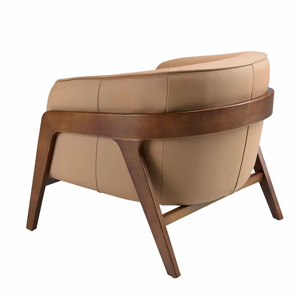 Armchairs - Brown leather armchair - ANGEL CERDÁ
