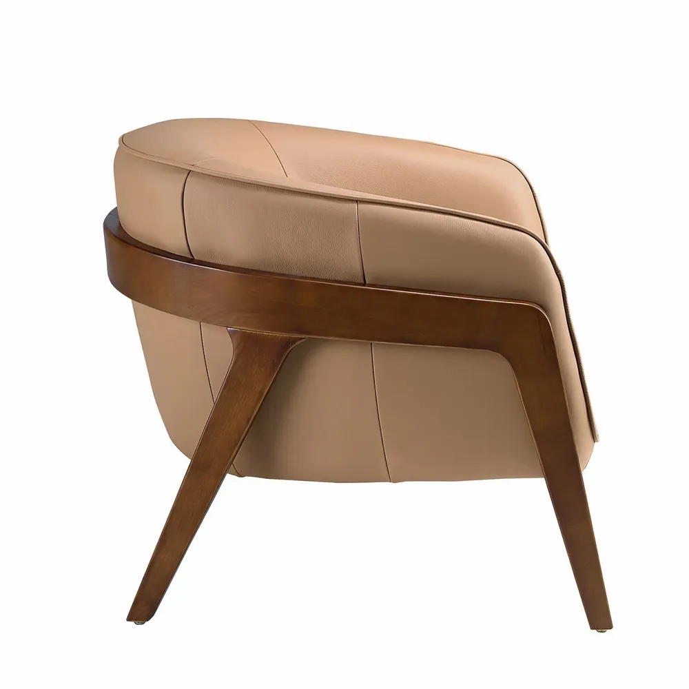 Armchairs - Brown leather armchair - ANGEL CERDÁ