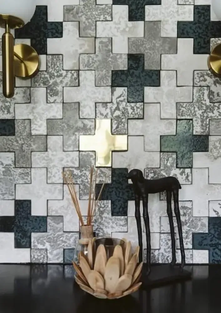Revêtements sols intérieurs - CROSS TILE - WOLKBERG CASTING STUDIOS