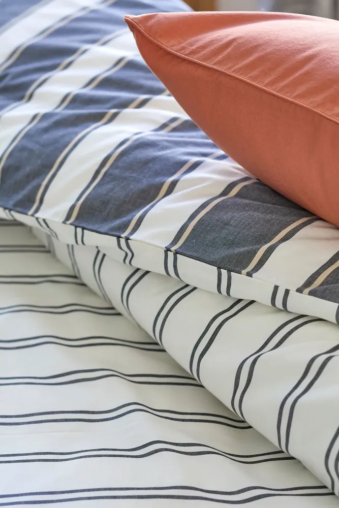 Bed linens - Tandem woven-dyed cotton bed set - SYLVIE THIRIEZ