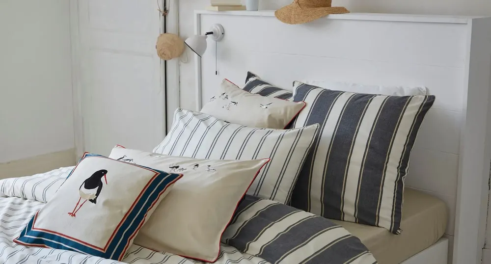 Bed linens - Tandem woven-dyed cotton bed set - SYLVIE THIRIEZ