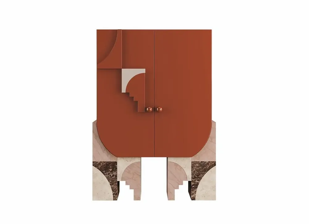 Wall ensembles - Arkos Bar Cabinet by Ömer ÖZTÜRK, Handmade by Malabar - MALABAR