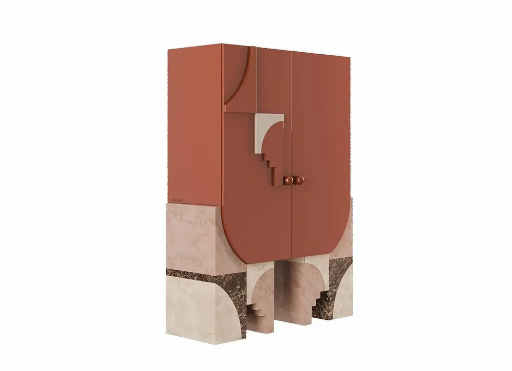 Wall ensembles - Arkos Bar Cabinet by Ömer ÖZTÜRK, Handmade by Malabar - MALABAR
