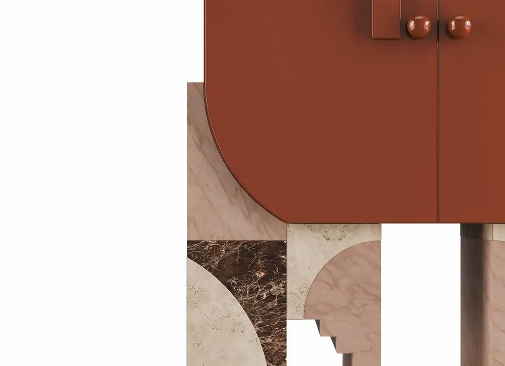 Wall ensembles - Arkos Bar Cabinet by Ömer ÖZTÜRK, Handmade by Malabar - MALABAR