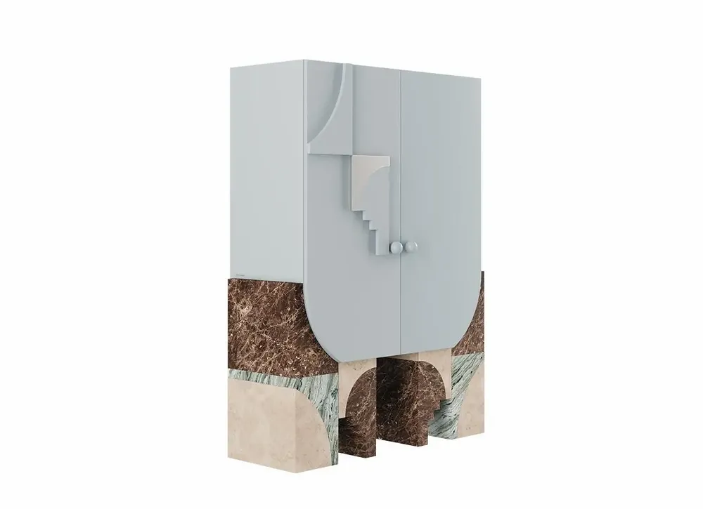 Wall ensembles - Arkos Bar Cabinet by Ömer ÖZTÜRK, Handmade by Malabar - MALABAR