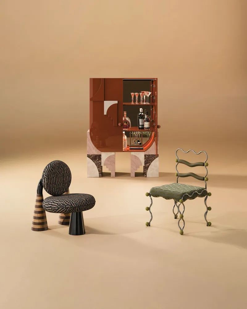 Wall ensembles - Arkos Bar Cabinet by Ömer ÖZTÜRK, Handmade by Malabar - MALABAR