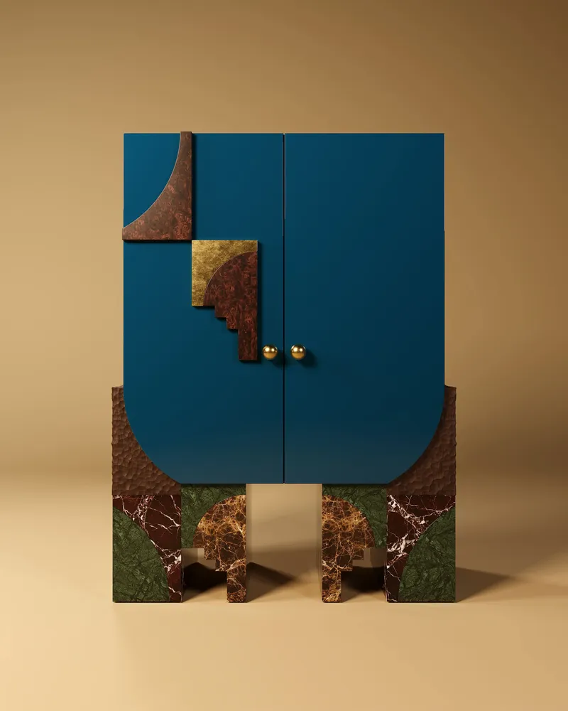 Wall ensembles - Arkos Bar Cabinet by Ömer ÖZTÜRK, Handmade by Malabar - MALABAR