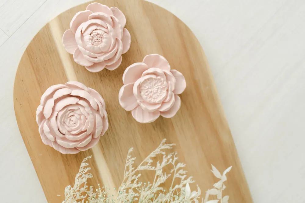 Objets de décoration - Trio de Pivoines - MINERAL ORGANIC CRAFTS
