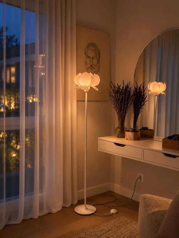 Floor lamps - Lotus floor lamp - ANCA FETCU STUDIO