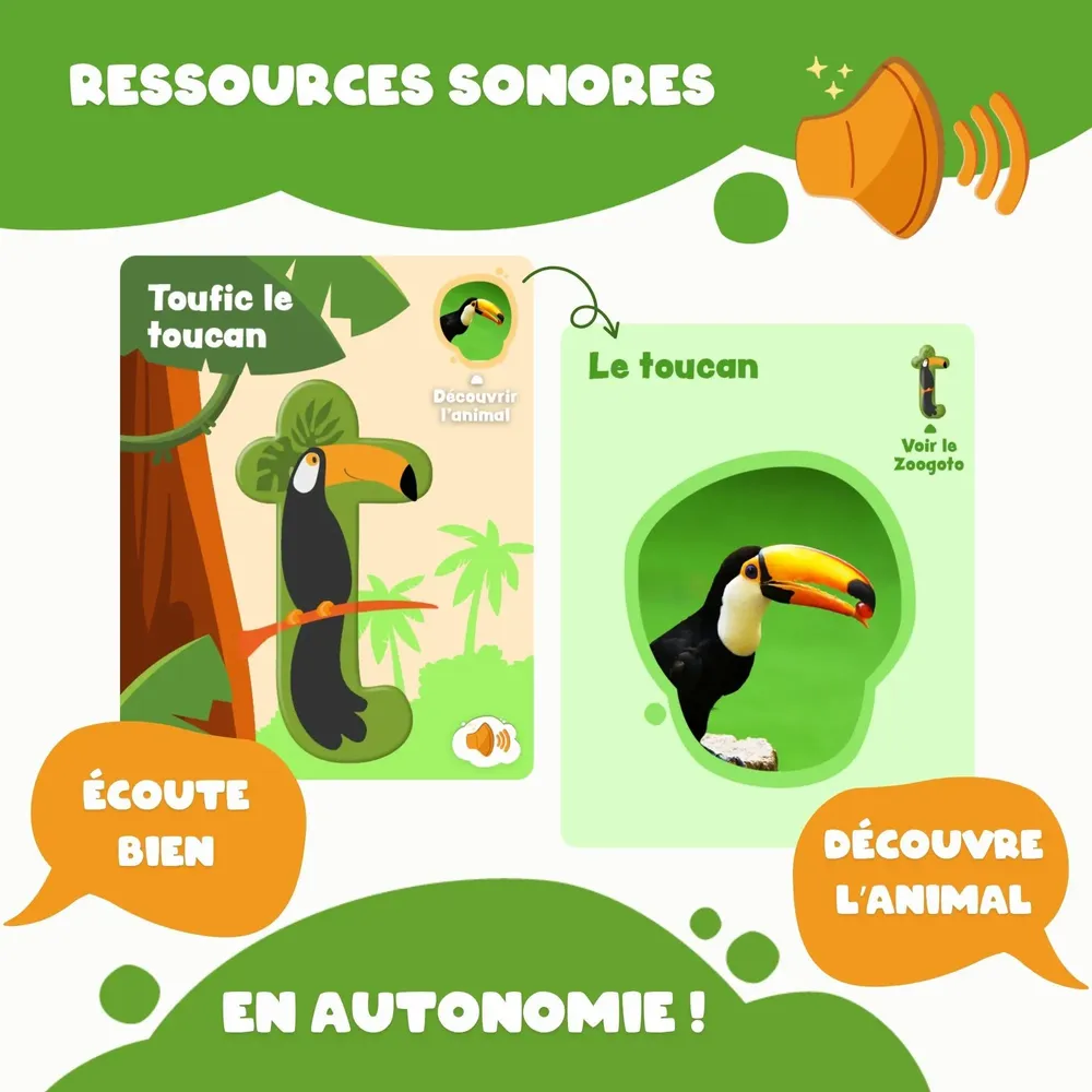 Jeux enfants - Le grand jeu du déclic lecture des Zoogotos - ZOOGOTOS