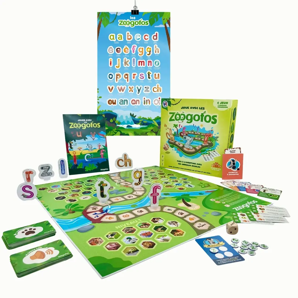Jeux enfants - Le grand jeu du déclic lecture des Zoogotos - ZOOGOTOS