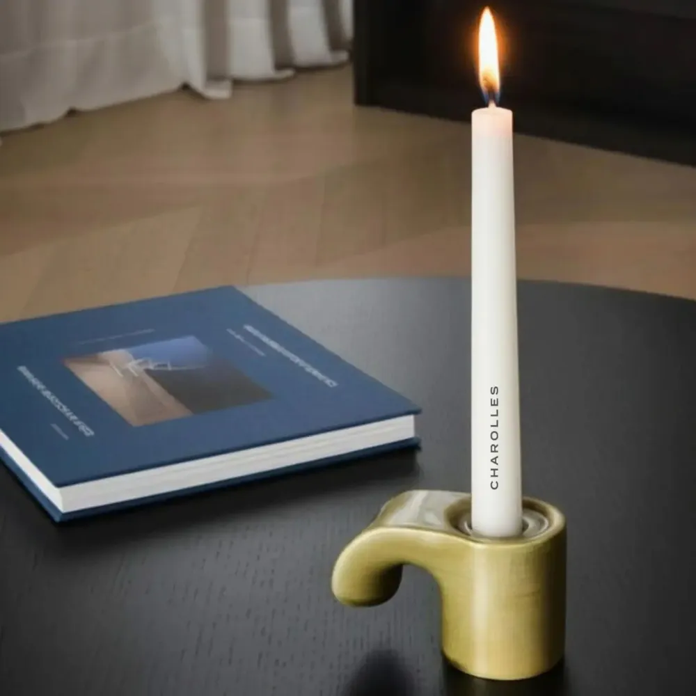 Decorative objects - Archet candle holder with Charolles candles - CHAROLLES