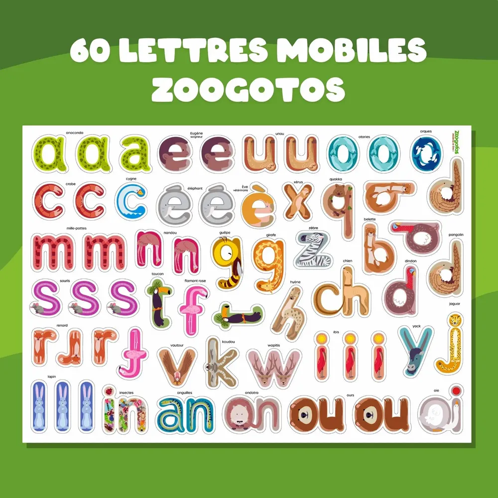 Jeux enfants - Kit « Ma première dictée » avec les Zoogotos - ZOOGOTOS
