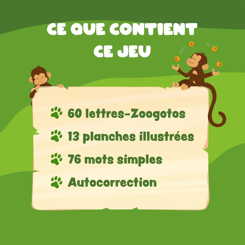 Jeux enfants - Kit « Ma première dictée » avec les Zoogotos - ZOOGOTOS