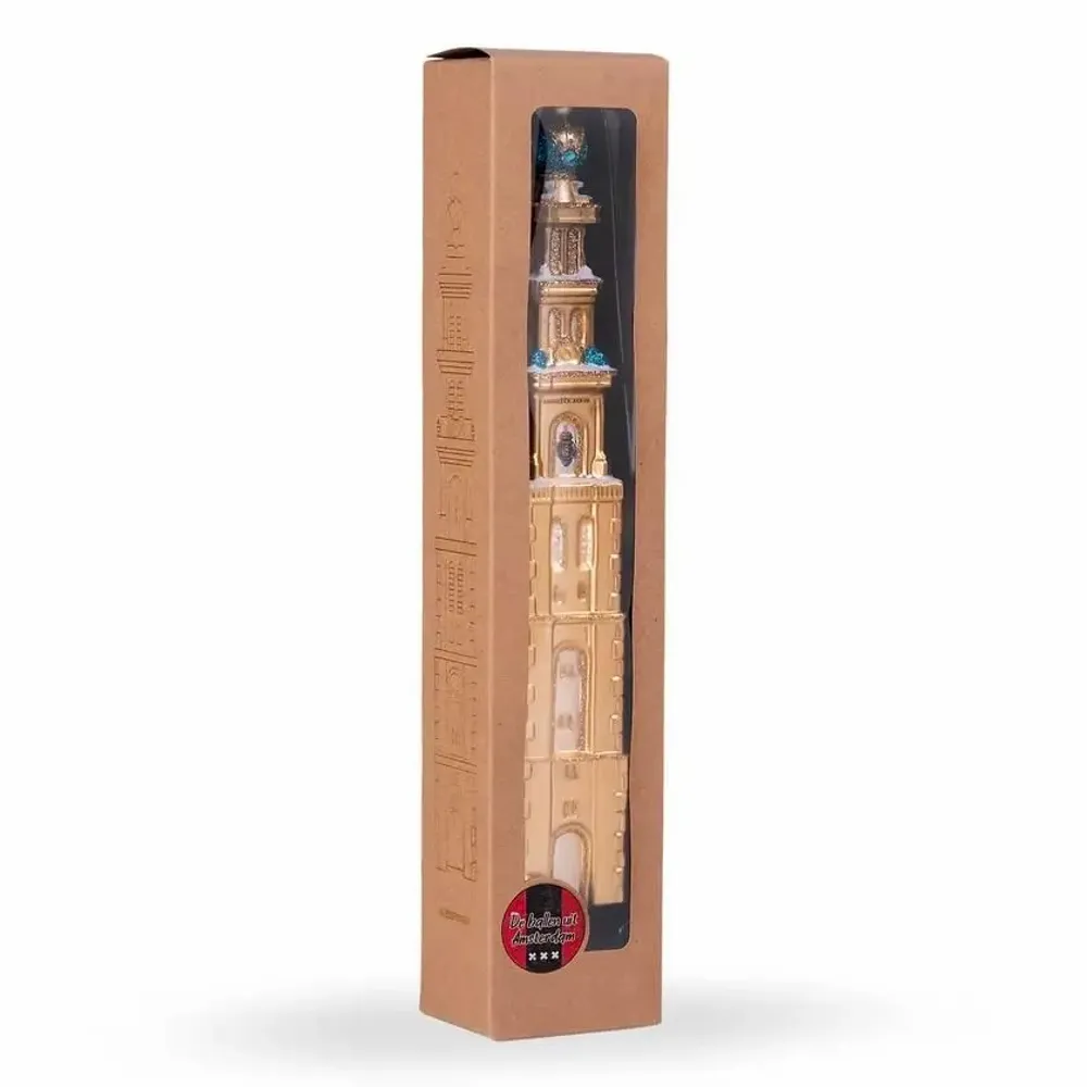 Autres décorations de Noël - The Westertoren matte gold - DE BALLEN UIT BV