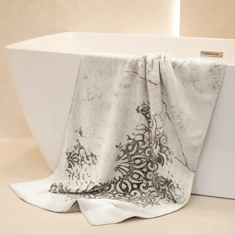 Serviettes de bain - Serviette SAN MARCO 100 % coton biologique certifié GOTS - ZWOLTEX - POLISH TOWEL FACTORY