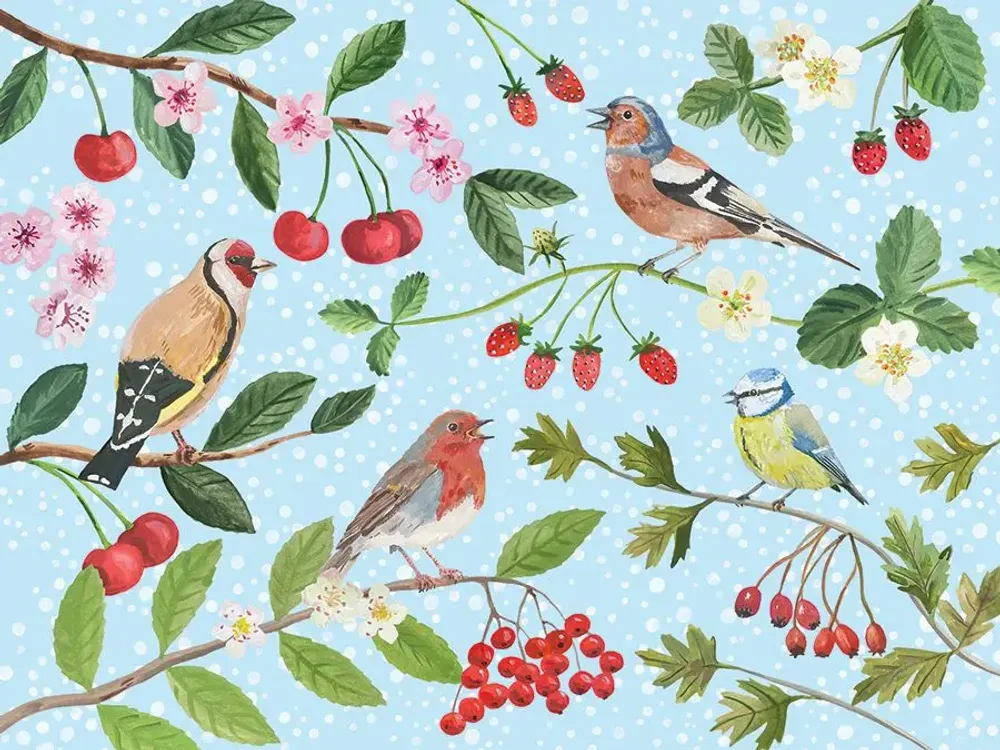 Placemats - Placemat - European Songbirds - ZOOH