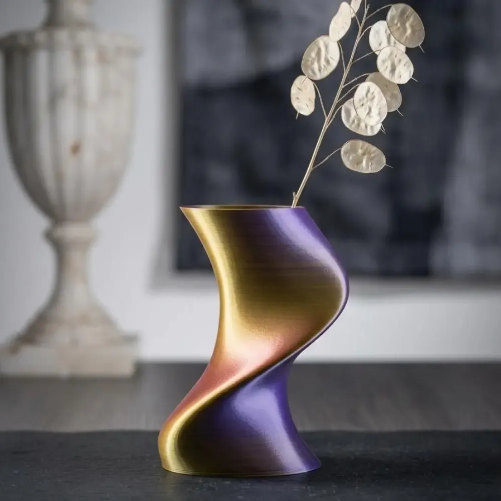 Office design and planning - Vase "BAILE", Multi-color, Gold/Purple/Red - AUURA