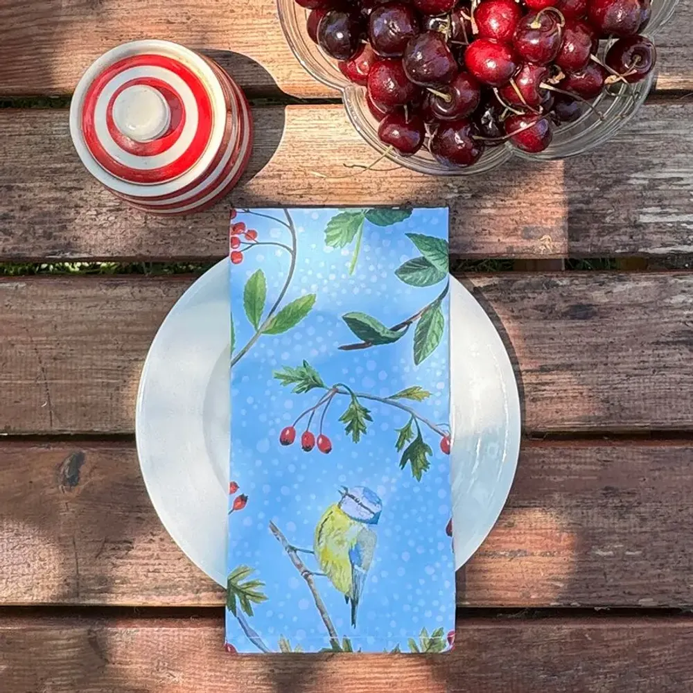 Table linen - European Songbirds Napkin - ZOOH