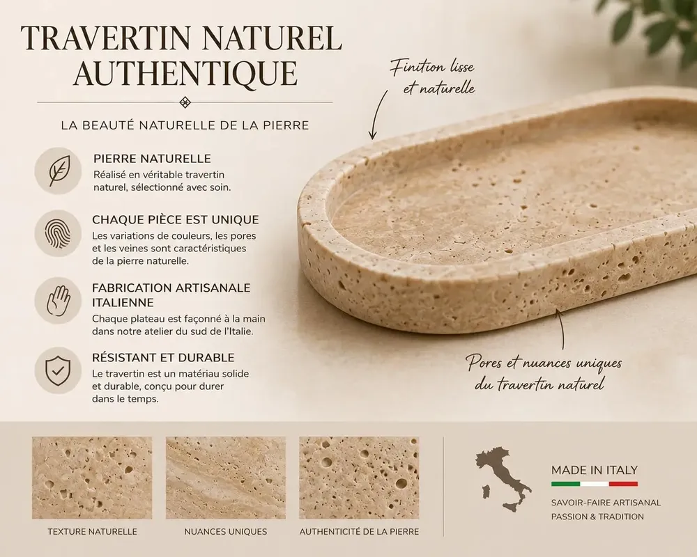 Decorative objects - Little OVO – Sculptural Decorative Tray in Marble and Travertine - KALU CREATIONS