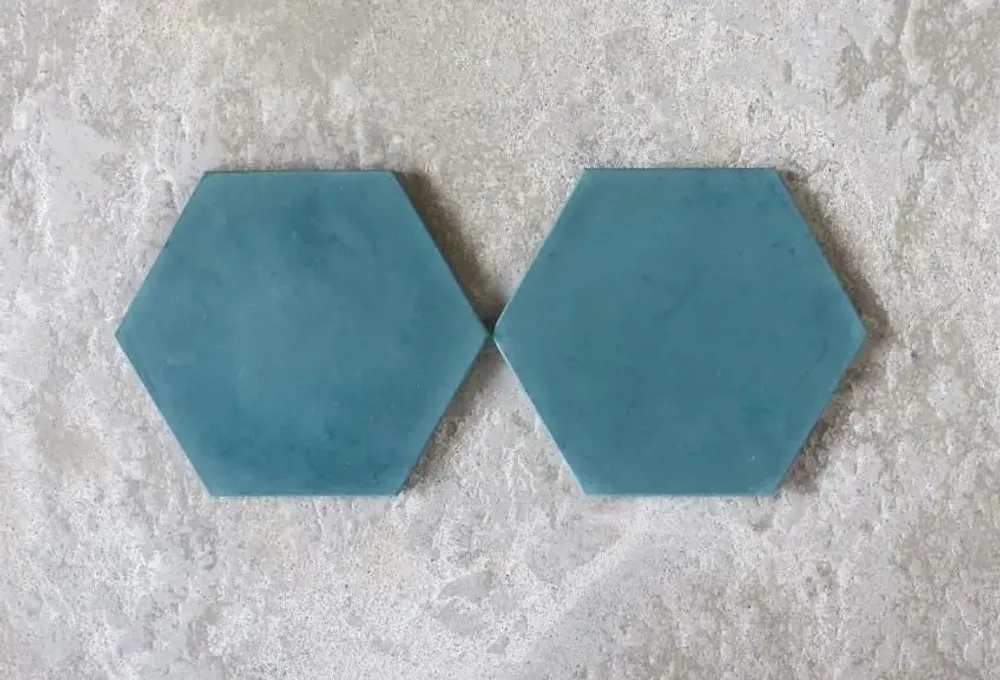Coffee tables - HEX TILE - WOLKBERG CASTING STUDIOS
