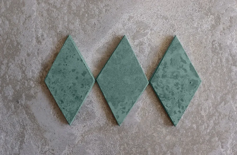 Coffee tables - RHOMB TILE - WOLKBERG CASTING STUDIOS