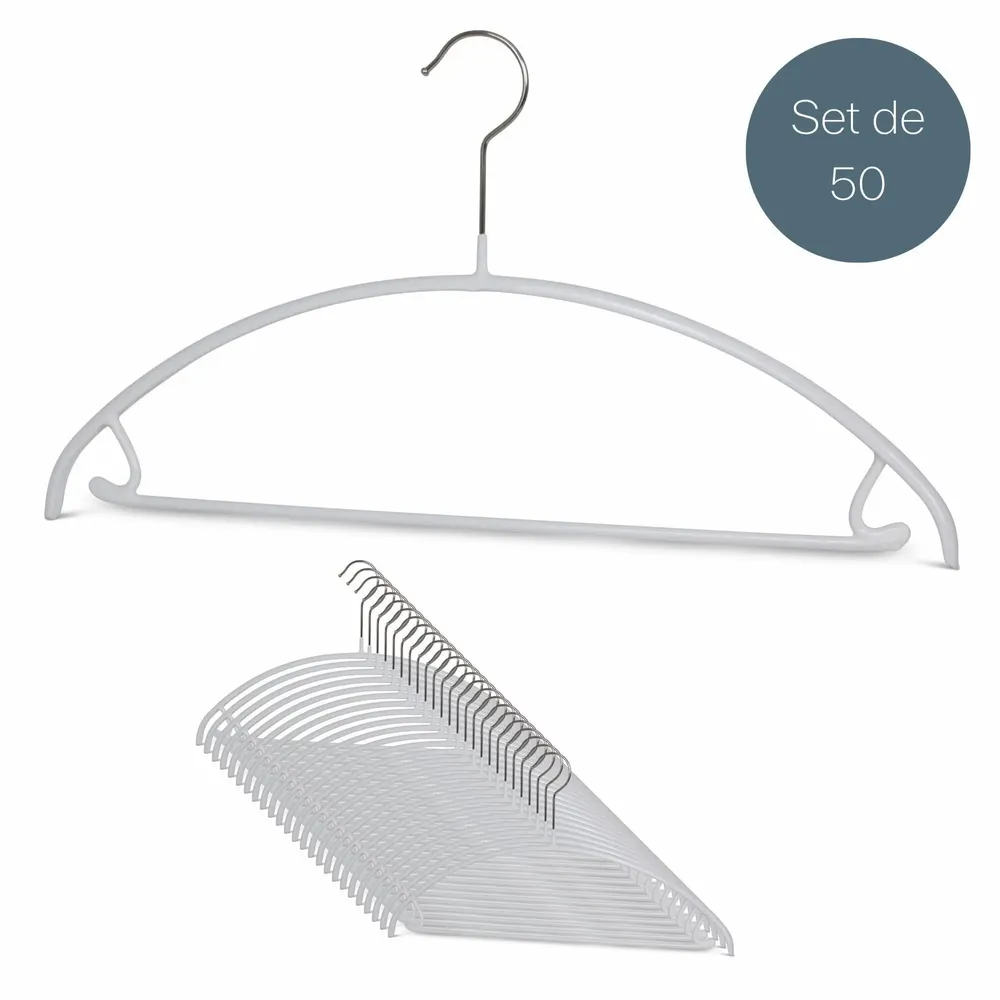 Office furniture and storage - MAWA metal hanger with bar and notch for skirts black 42cm pack of 50 - MAWA