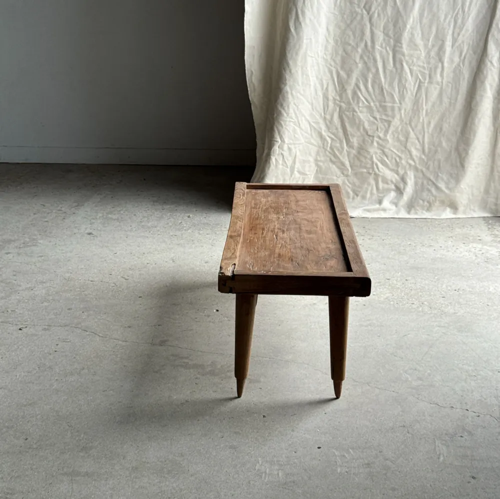 Coffee tables - Indonesian brown teak coffee table, border and H40 cylinder legs - OFFICE OBJETS