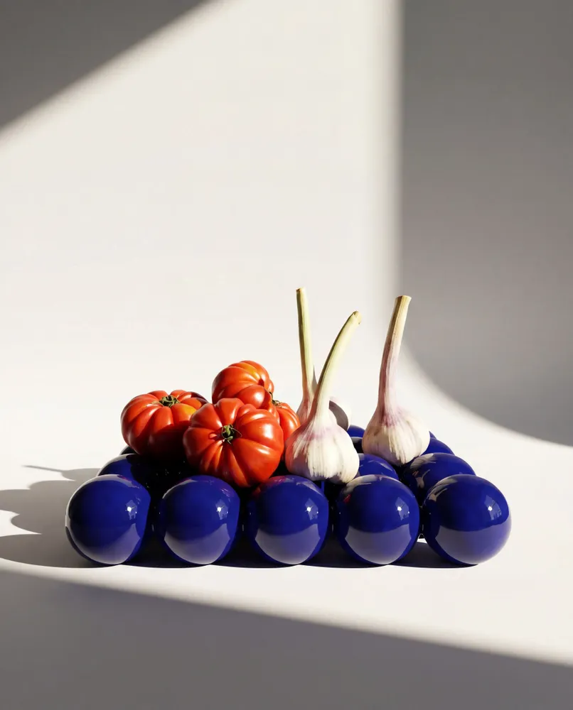 Platter and bowls - STILL LIFE Bowl - Cobalt Blue - HOUBI