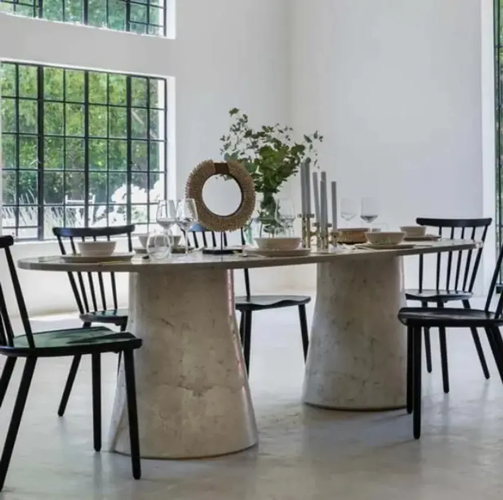 Console table - OBLONG DINING TABLE - WOLKBERG CASTING STUDIOS