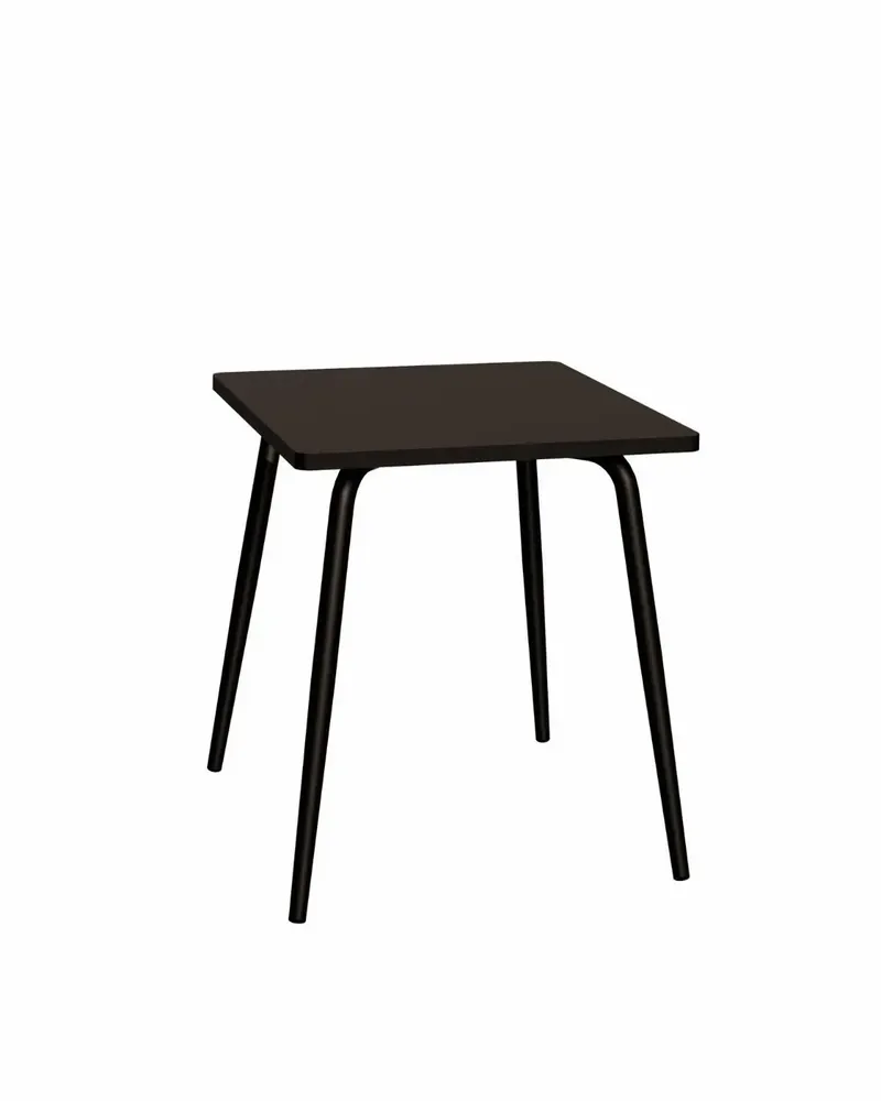 Tables Salle à Manger - Table rétro formica stratifié carré Véra - 70x70cm - LES GAMBETTES