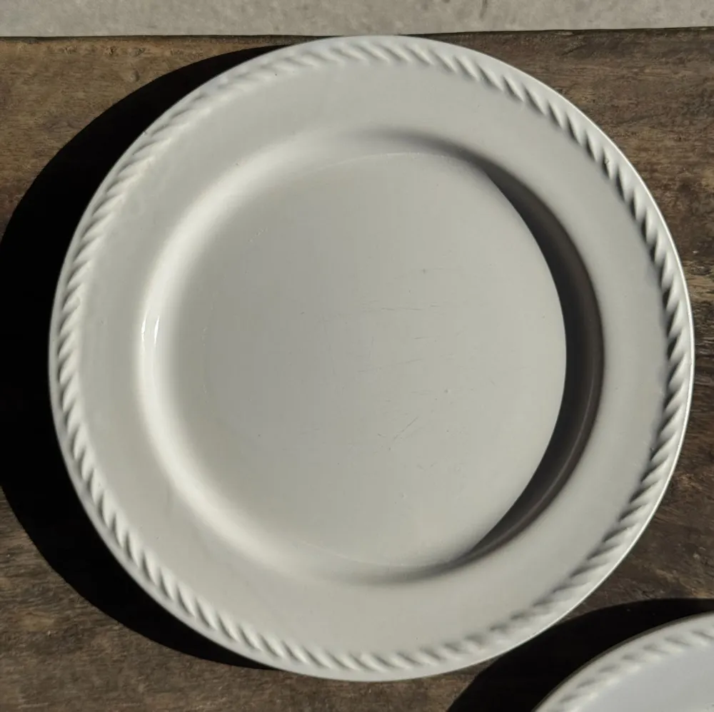 Assiettes au quotidien - Lot de 3 grandes assiettes blanches classiques D24,5 - OFFICE OBJETS