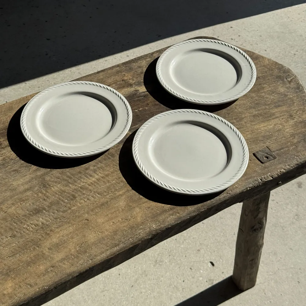 Assiettes au quotidien - Lot de 3 grandes assiettes blanches classiques D24,5 - OFFICE OBJETS