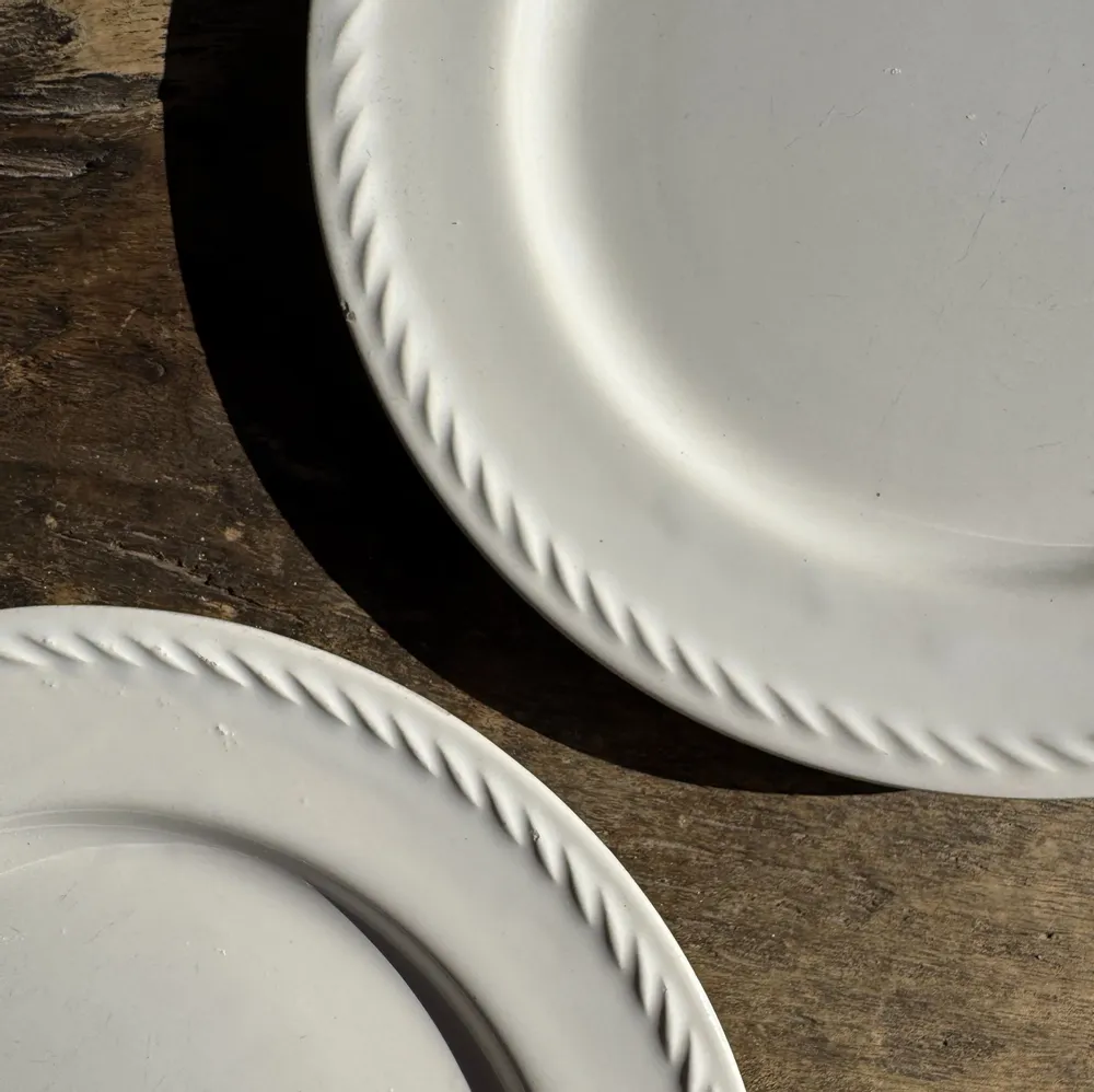 Assiettes au quotidien - Lot de 3 grandes assiettes blanches classiques D24,5 - OFFICE OBJETS
