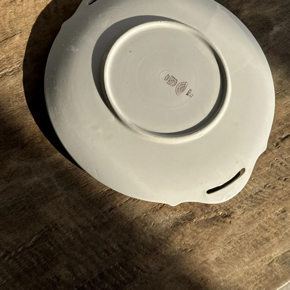Assiettes de réception - Plat ou plateau à tarte Nico Digoin Sarreguemines anses D29 - OFFICE OBJETS