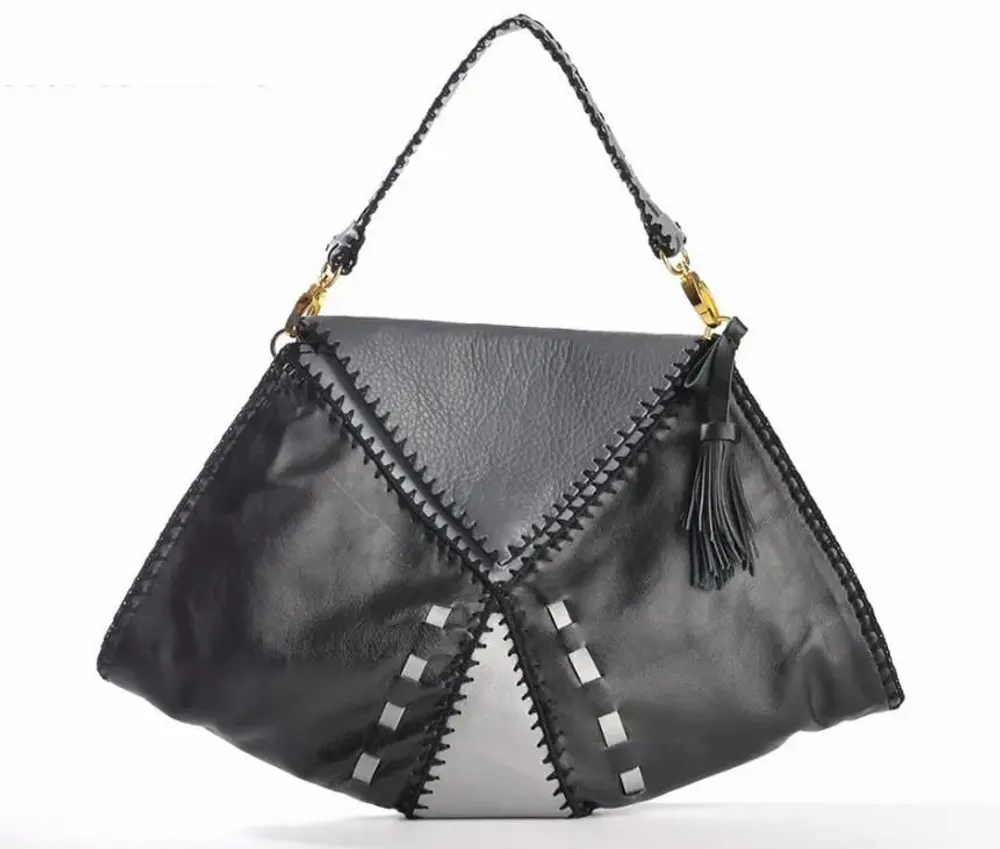 Sacs et cabas - DIANA III BAG Black & Silver - NATTANUN DESIGN
