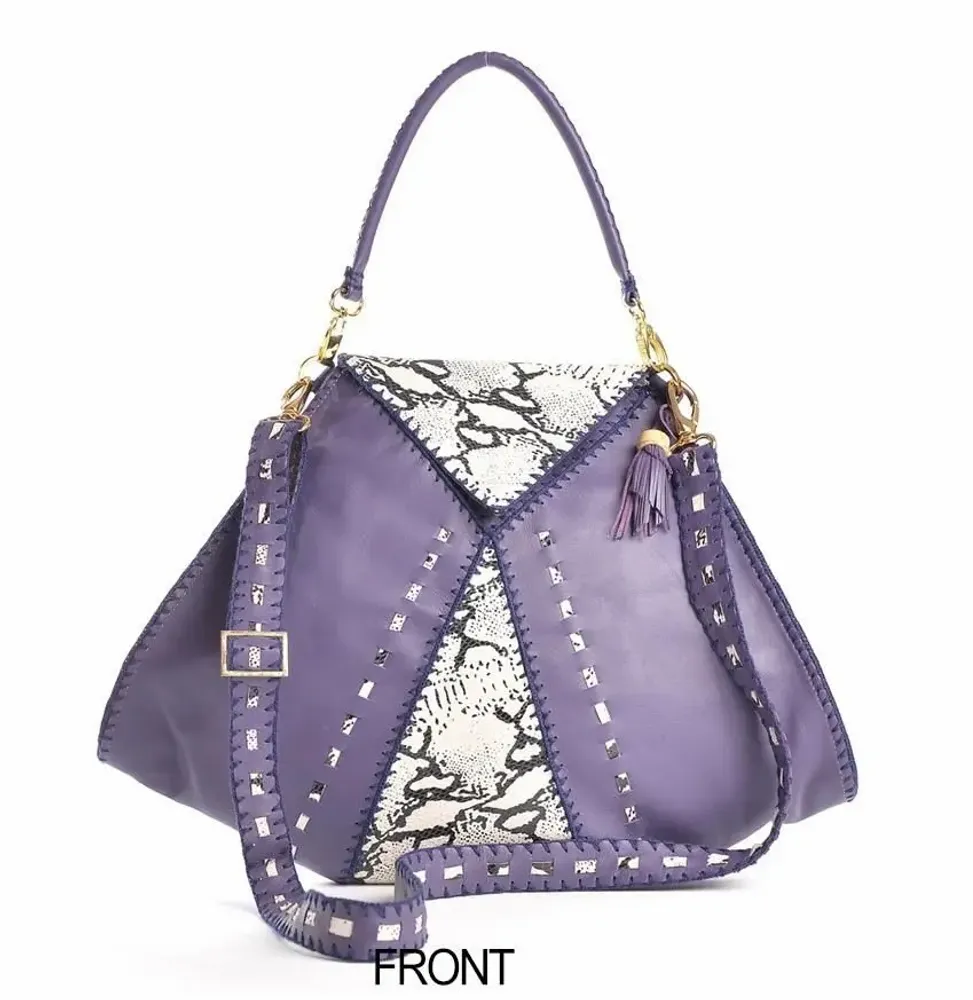 Sacs et cabas - DIANA 1st BAG White Snake & Violet - NATTANUN DESIGN