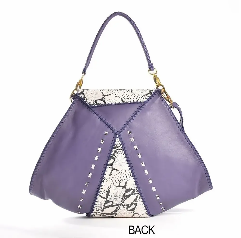 Sacs et cabas - DIANA 1st BAG White Snake & Violet - NATTANUN DESIGN